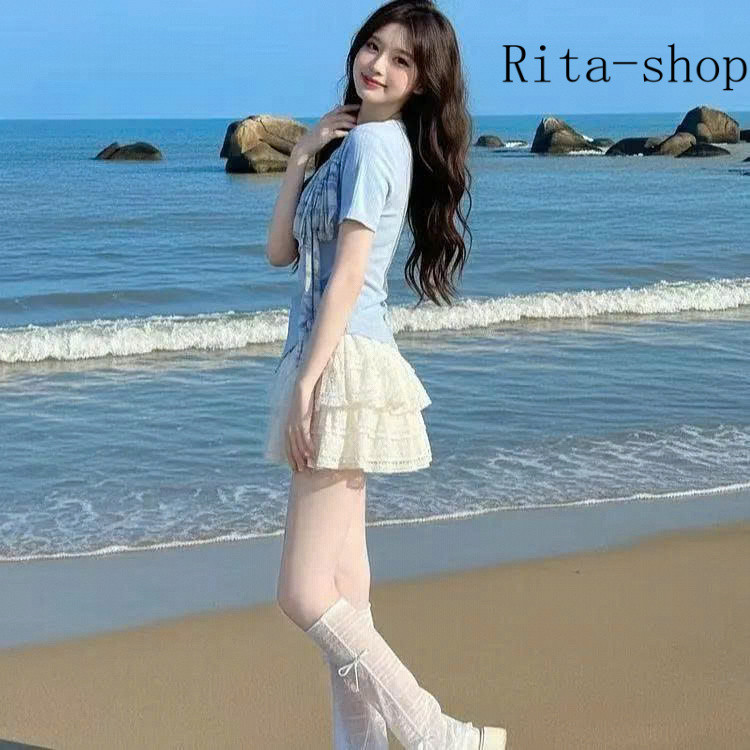 [Pre-Order] Set Nữ Hàn Quốc Dopamine Đầm Xanh Cake Dress Phong Cách Ngọt Ngào Xuân | BigBuy360 - bigbuy360.vn