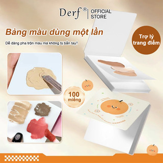 Bảng Màu Trang Điểm Dùng Một Lần Hai Mặt Trang Điểm Màu Trộn Giấy Chống Thấm Nước Bảng Miếng Lót Kem Nền Pha Trộn Dụng Cụ Trang Điểm