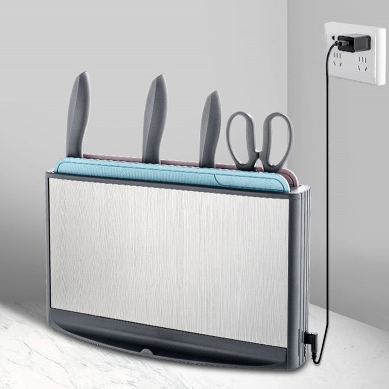 Giá đỡ dao khử trùng ozone điện nhỏ. Giá đỡ lưu trữ nhà bếp tại nhà-knife holder