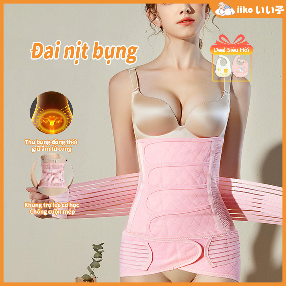 Đai Nịt Bụng iiko Chống Cuộn - Siết Eo, Định Hình Hông 3D Giúp Giảm Mỡ & Phục Hồi Vóc Dáng Nhanh