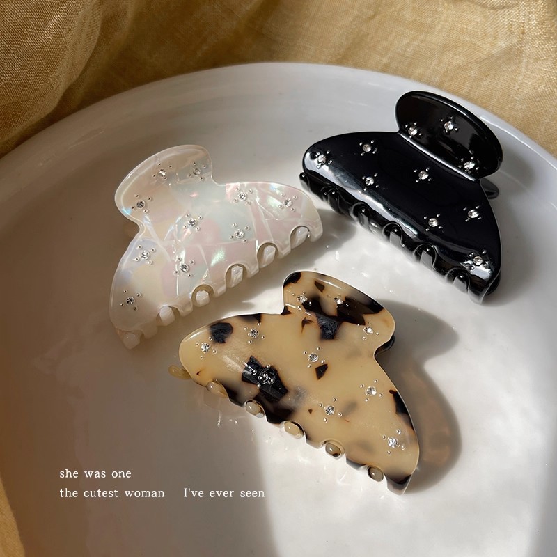 Kẹp tóc cá mập kim cương flash - Phụ kiện tóc thời trang