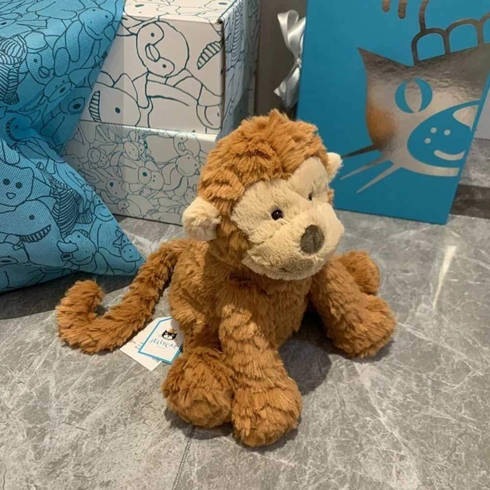 Jellycat Medium Fuddlewuddle Monkey 23cm Plush Doll With Tags & Dust Bag