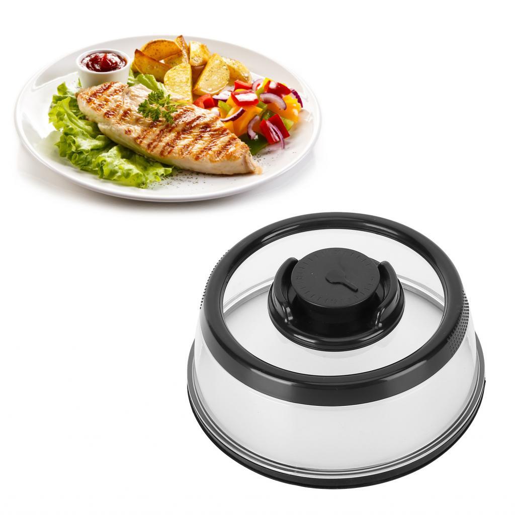 Chân không Thực Phẩm Niêm Phong Bao Loại Báo Chí Không Khí Kín Nắp Hộp Đựng Platter Dome Topper Đen