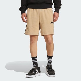  adidas Phong cách sống Quần Short Vải Thun Da Cá 3 Sọc Essential Nam nâu JX0726 