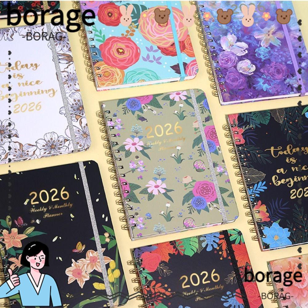 Lịch BORAGE 2026, Chương trình nghị sự hàng tuần và hàng tháng 2026 Planner, Tab hàng tháng A5 Jan.2