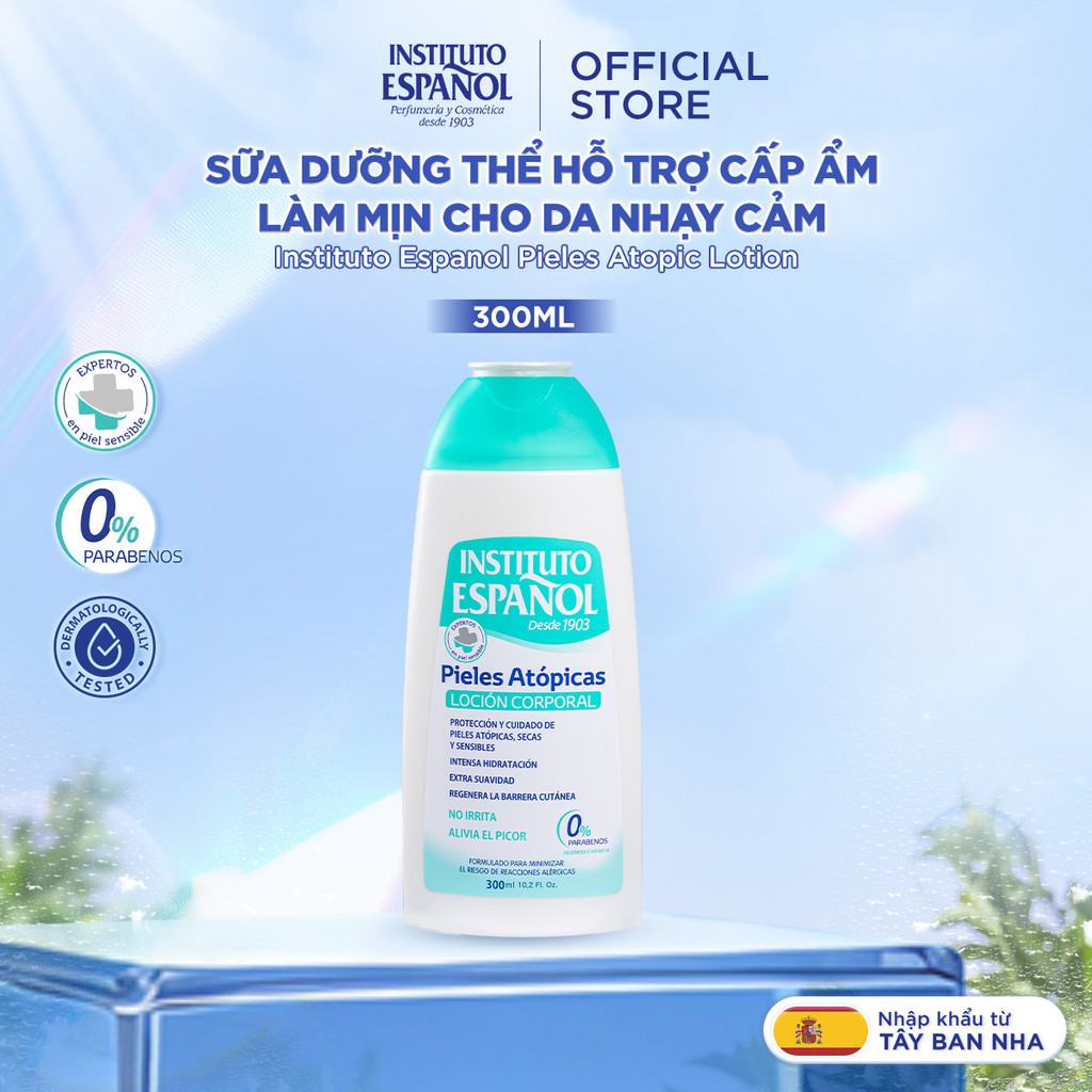 Sữa Dưỡng Thể Hỗ Trợ Cấp Ẩm, Làm Mịn Instituto Espanol Pieles  Atopic Lotion 300ml