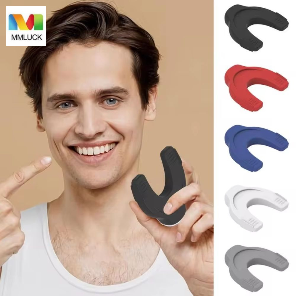MMLUCK Thiết bị săn chắc cổ MMLUCK, Dụng cụ tập thể dục hàm silicon đầy màu sắc, Dụng cụ làm đẹp da 
