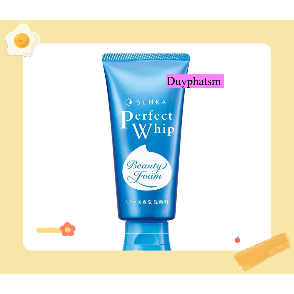 Sữa Rửa Mặt Tạo Bọt Senka Perfect Whip U 120g có sẵn đi liền