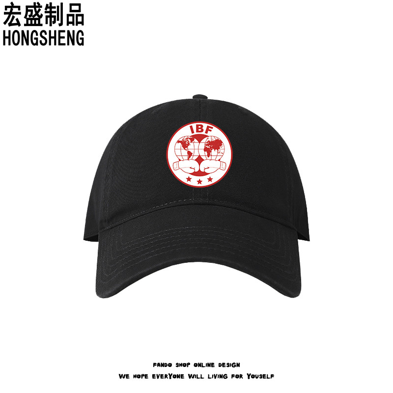 Còn hàng: IBF International Boxing Federation Mũ In hình thương hiệu dành cho nam và nữ Mũ bóng chày