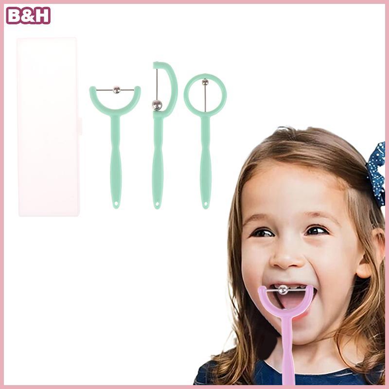 [B & H] 3 Dụng cụ tập thể dục đầu lưỡi dành cho trẻ em Dụng cụ tập thể dục Đầu lưỡi Dụng cụ tập thể 
