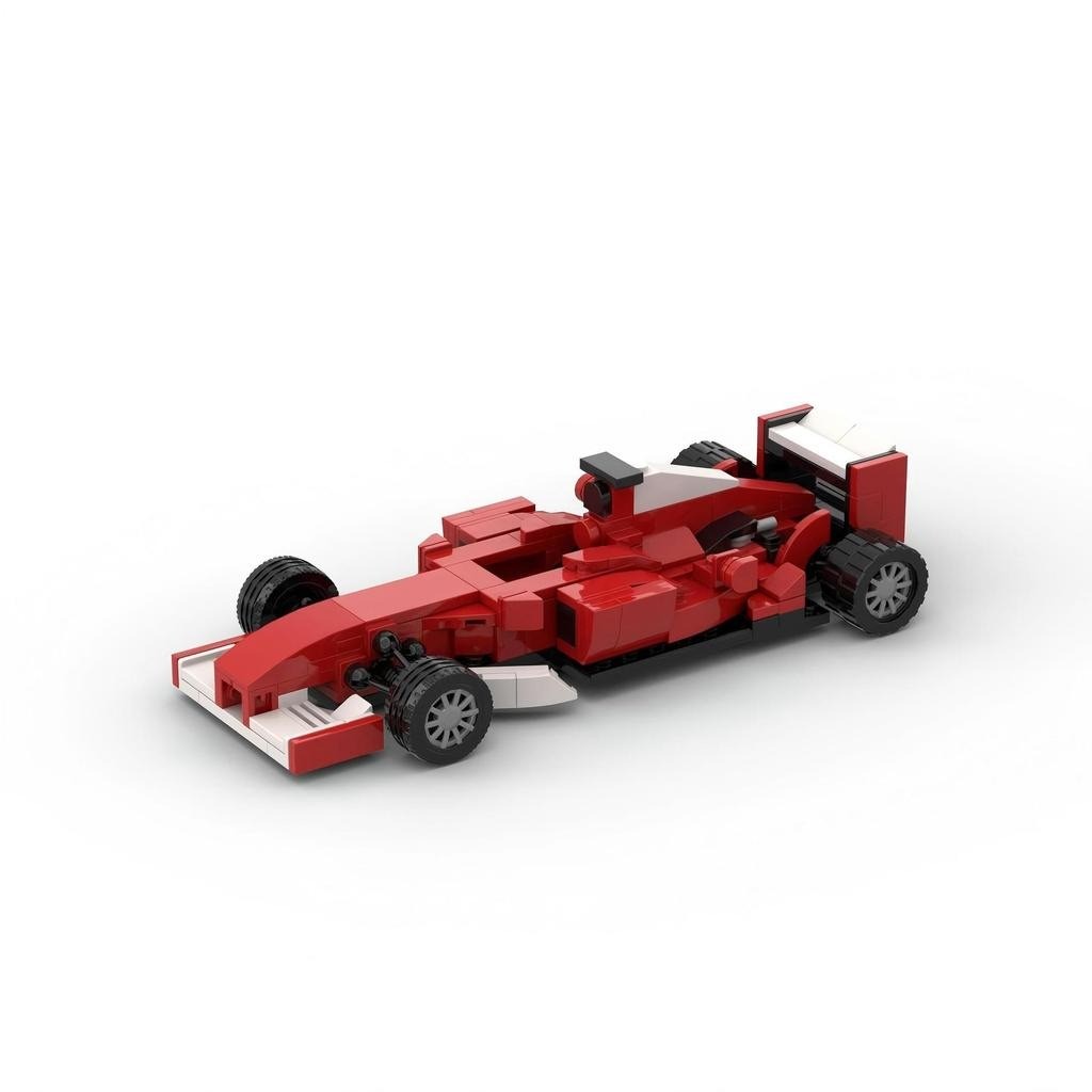 Bộ khối xây dựng xe đua F1 Ferrari F2004 Tương thích với Lego MOC-59351 Chế độ trang trí đồ chơi trẻ