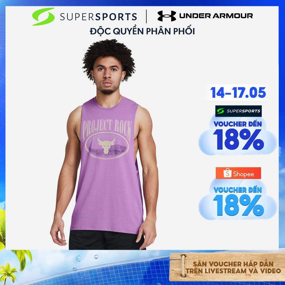 Áo Ba Lỗ Nam Under Armour Project Rock Balance - Tím  - 1383225-560