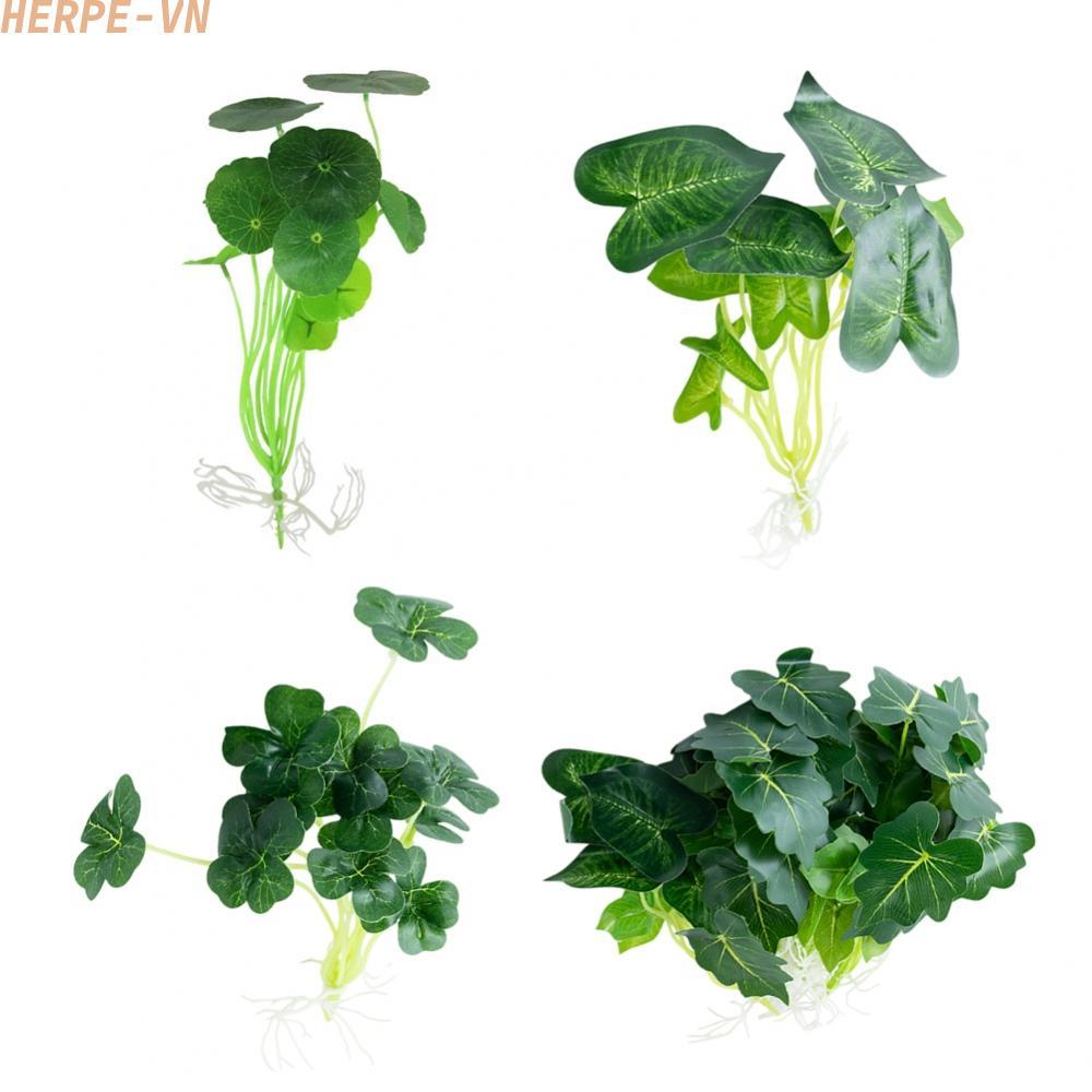[HERPEVN]Realistic Plastic Grass for Fish Tank Accessories Unique Home Decor Enhancements[Ready stoc