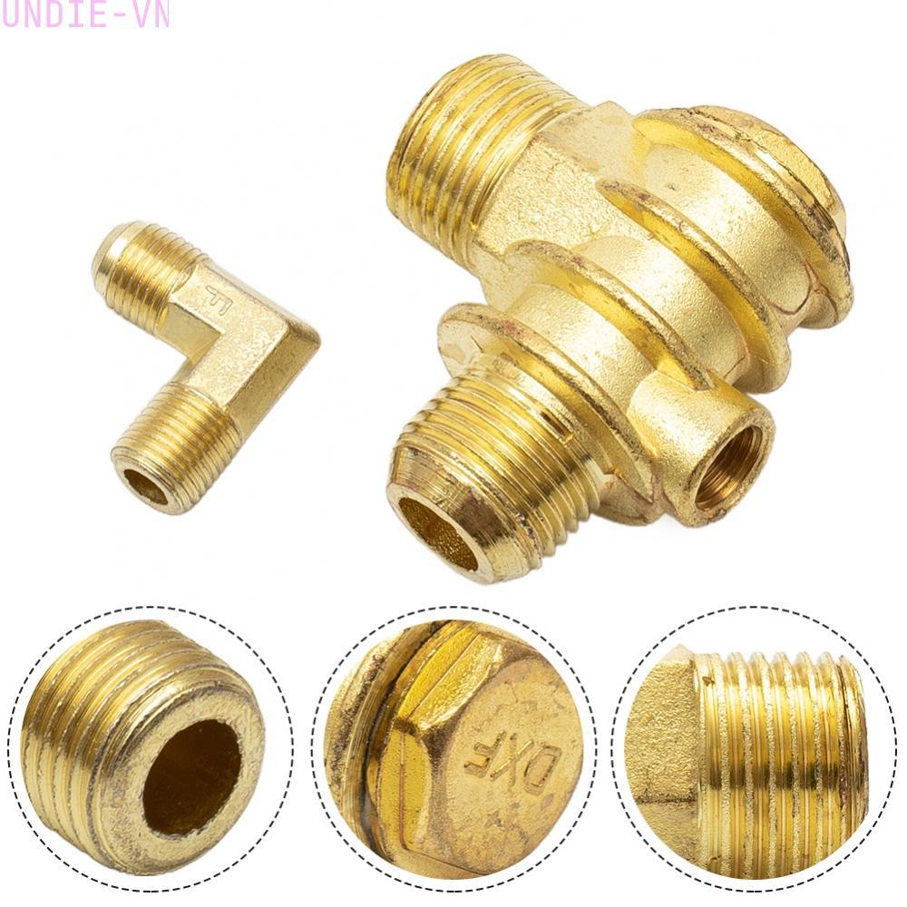 UNDIE❤️3-Way Check Valve Brass Male-Threaded Workshop Replacement Air Compressor Gadget