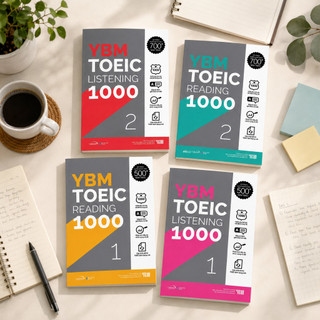 Sách - Combo YBM TOEIC 1000 (Trọn Bộ 4 Cuốn) - Kèm lời giải và hướng dẫn chi tiết (Gamma Books)