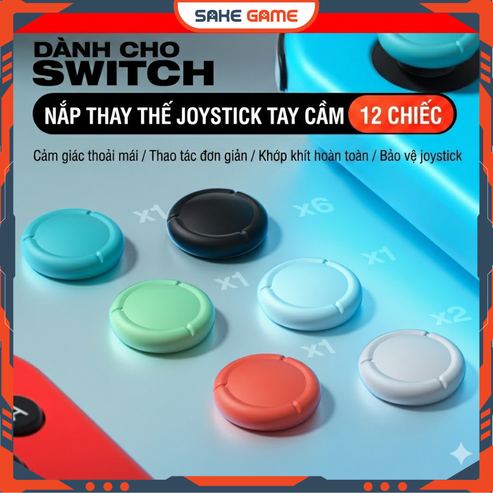 Cao Su Cần Analog Nintendo Switch IINE L1258 Nắp Analog Nintendo Switch IINE L1258 Cao Su JoyCon Nin