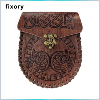 Túi thắt lưng da thời trung cổ, ví phong cách thủ công cho trang phục trò chơi Hiệp sĩ Halloween