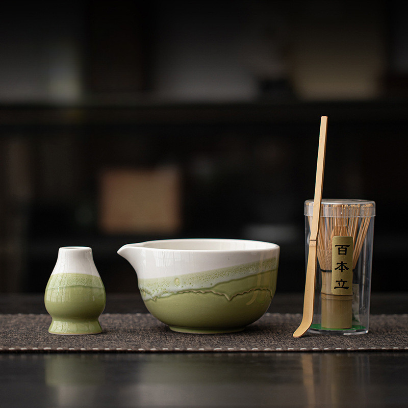 matcha dụng cụ pha matcha bộ pha matcha Moriyama Matcha Set Matcha Bát Trà Shaker Bàn Chải Matcha