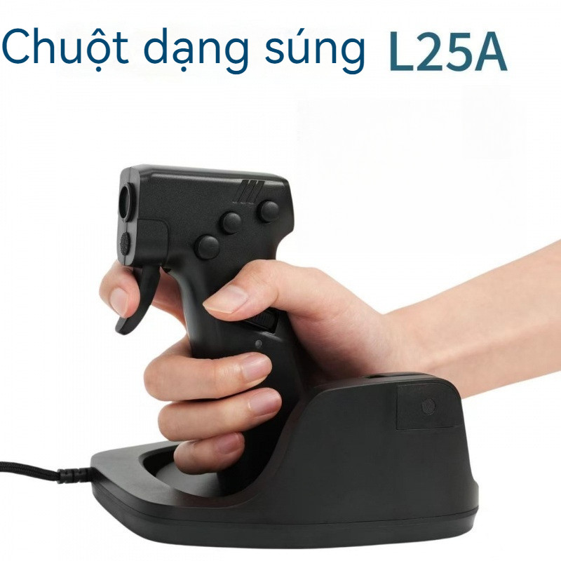 Chuột Gaming L25A Hình Súng Có Dây Thiết Kế Đứng Cò Bóp Chơi Game Bắn Súng FPS Chuyên Nghiệp