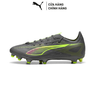  Giày Đá Bóng PUMA Unisex ULTRA 5 MATCH FG AG Matte Aged Silver-Yellow Alert-Aged Silver Màu Xanh 