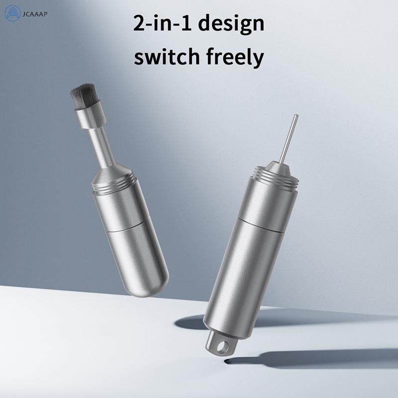 [JCAAAP] Dụng cụ loại bỏ khay đựng thẻ Sim 2 trong 1 Eject Pin Earbuds Bàn chải làm sạch Dụng cụ đặt lại Dụng cụ mở kim Bộ bút làm sạch cho [ISO]