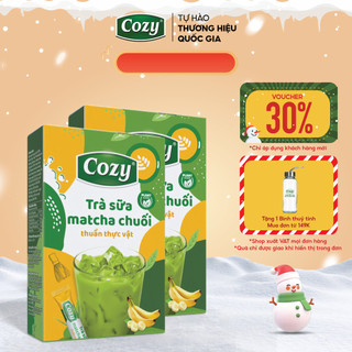   VOUCHER 30% Trà Sữa Matcha Chuối Cozy Trà Sữa Thuần Chay Vị Ngọt Dịu Thơm Nồng Mùi Chuối Chín 