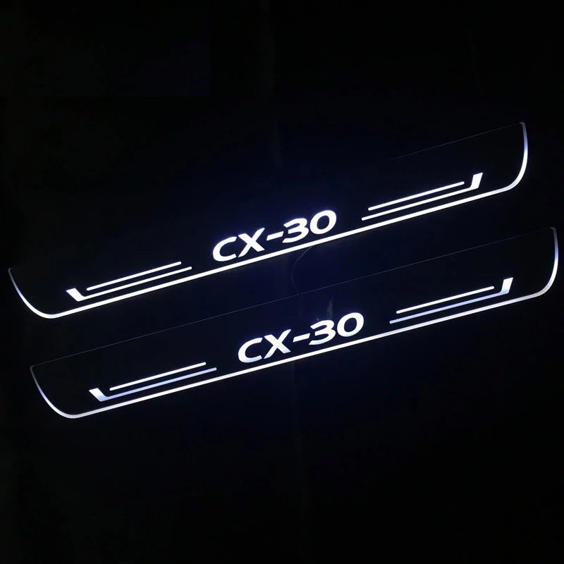 Thích hợp cho Mazda CX30 CX-30 Streamer Dải ngưỡng động Mô hình bàn đạp chào mừng có thể được thay đ