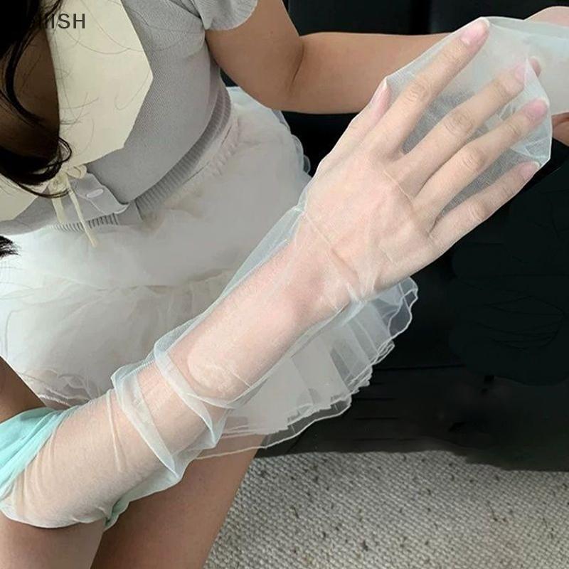 [Felli] Vớ mỏng màu xanh bạc hà giúp sáng da, phù hợp mùa hè