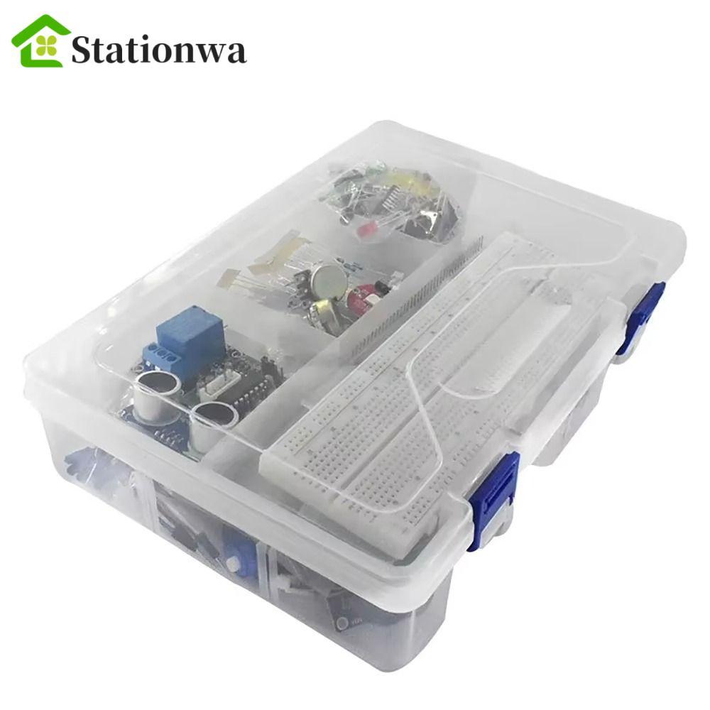 STATIONWA Uno R3 Project, Bộ khởi động nút cảm biến dây nhảy cho Arduino Uno R3, Arduino Uno R3 1602