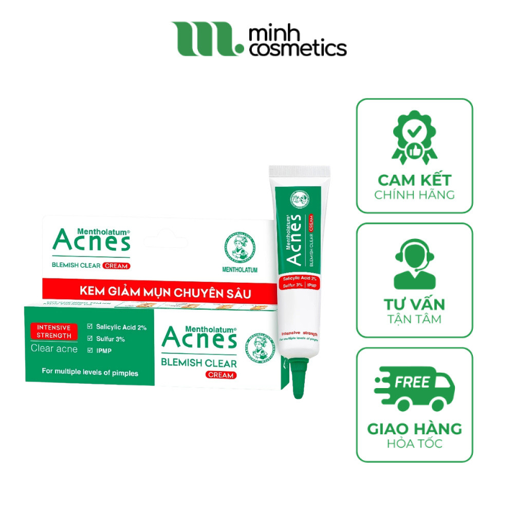 Kem Dưỡng Acnes Blemish Clear Cream 10g - Hỗ Trợ Giảm Mụn Chuyên Sâu