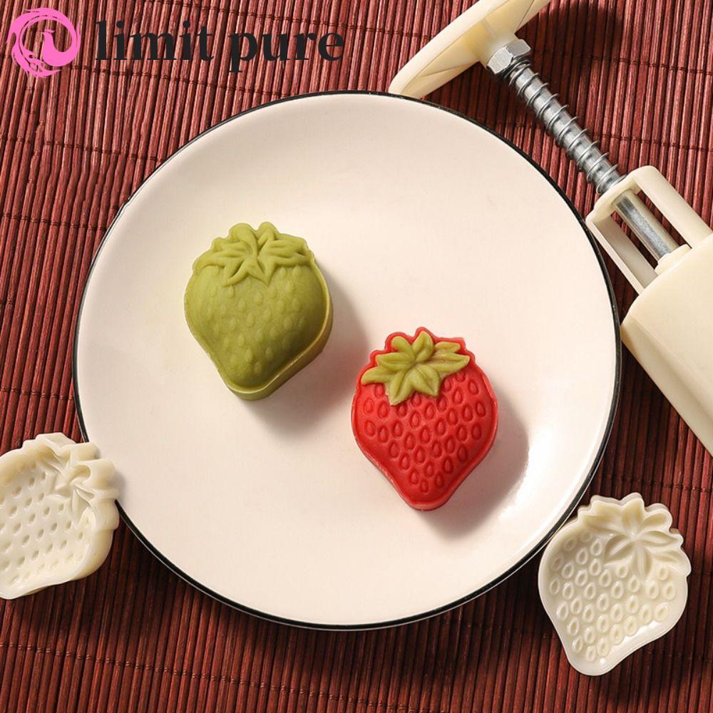 limit pure GIỚI HẠN PURE 2 Cái / bộ Khuôn Bánh Trung Thu Dâu / Dứa / Cat Paw Shape Baking Tool Baker