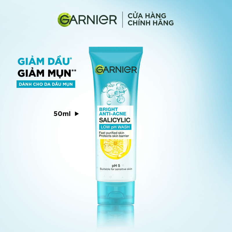 [HÀNG TẶNG KHÔNG BÁN] Sữa rửa mặt dạng Gel độ PH 5 cân bằng cho mọi loại da - Garnier Low PH Gel Was