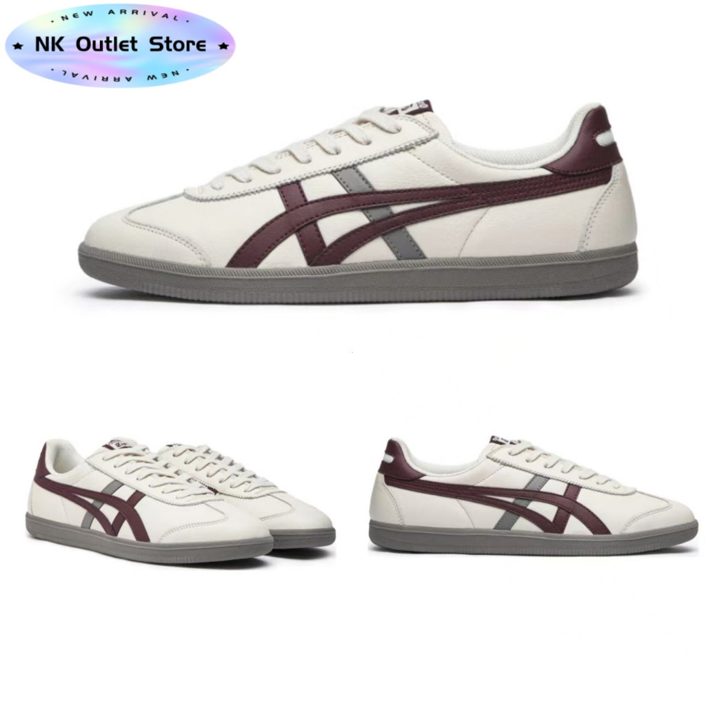 Onitsuka TOKUTEN tiger Trắng Đỏ Nam Nữ Giày Thể Thao Cổ Thấp Giày Ván Trượt