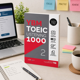 Sách – YBM TOEIC LISTENING 1000 Vol 2 – 10 Đề Nghe Sát Đề Thi TOEIC Format Mới (Gamma Books)