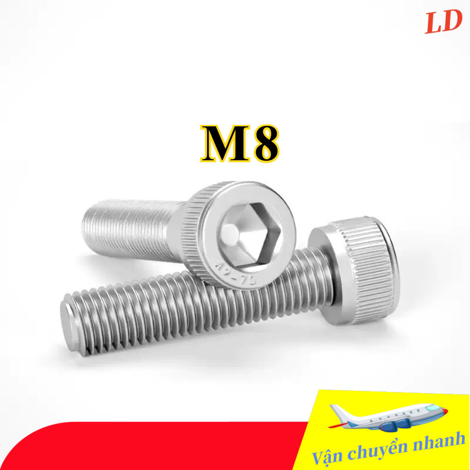 [ZHX-WJ-1]Bulong lục giác đầu trụ Inox 304  Ốc lục giác inox 304 / Bulong Lục Giác Chìm Đầu Trụ Inox