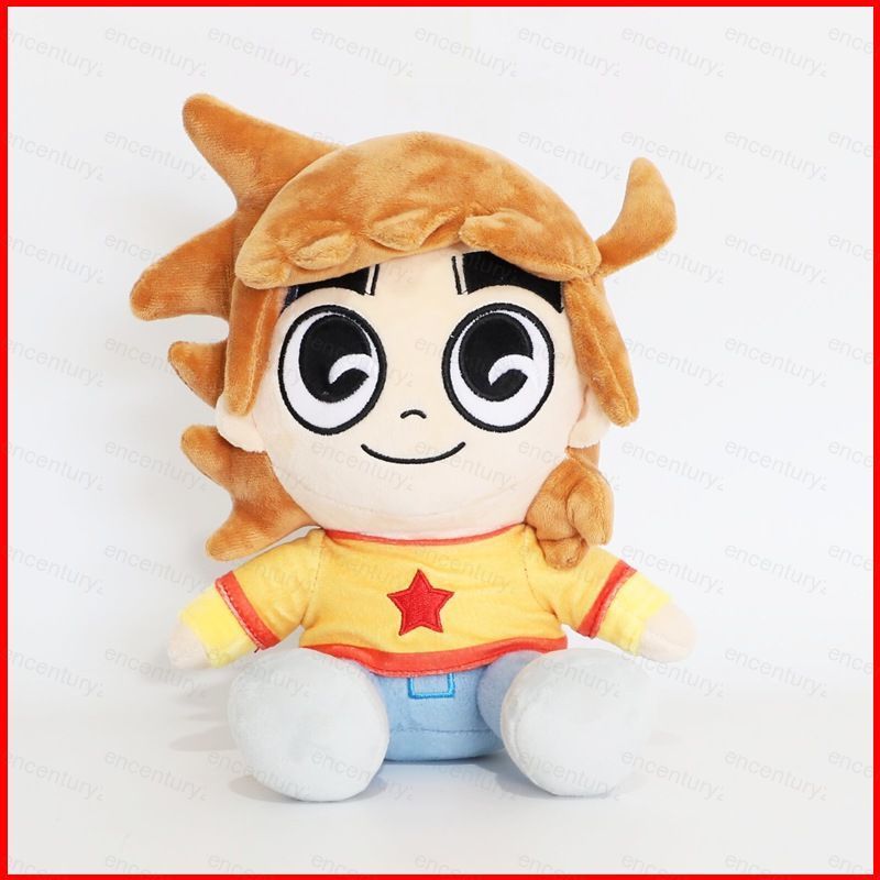 GC Scott Pilgrim Take Off Scott Pilgrim Ramona Flowers Plushie Anime Merch Búp bê bông sang trọng dễ