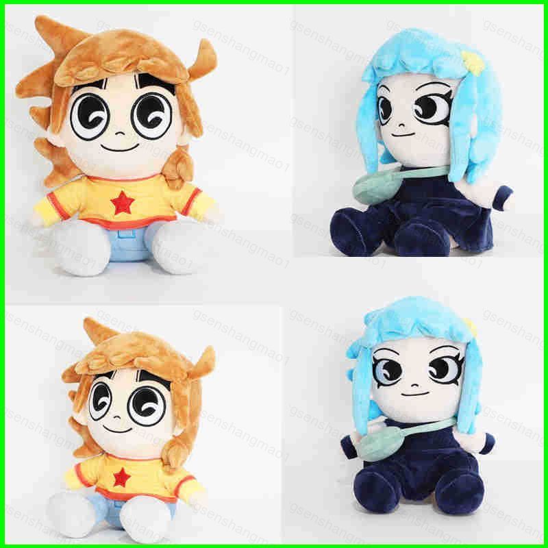 PS1 Scott Pilgrim Take Off Scott Pilgrim Ramona Flowers Plushie Anime Merch Búp bê bông sang trọng d