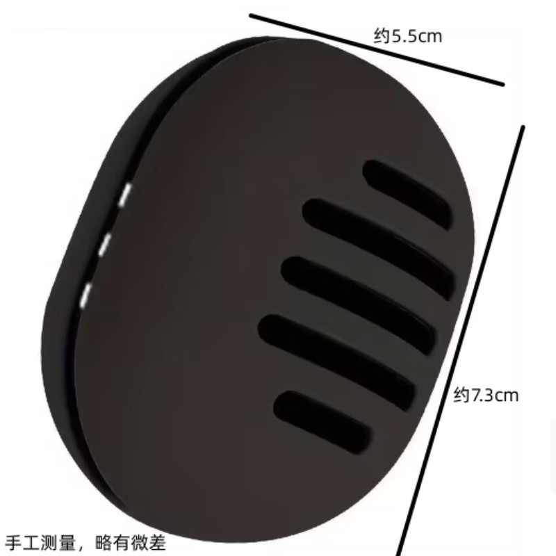 TQ~Water drop-shaped sponge makeup egg storage box made of textured silicone material, prevents dirt