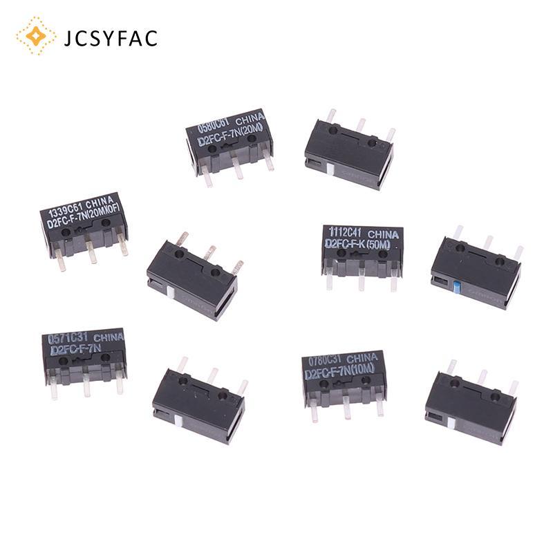 JCSYFAC 2 Chuột Micro Switch D2FC-F-7N 10M 20M D2FC-F-K (50M) -RZ D2F D2F-01 D2F-01F D2F-L D2F-01L D