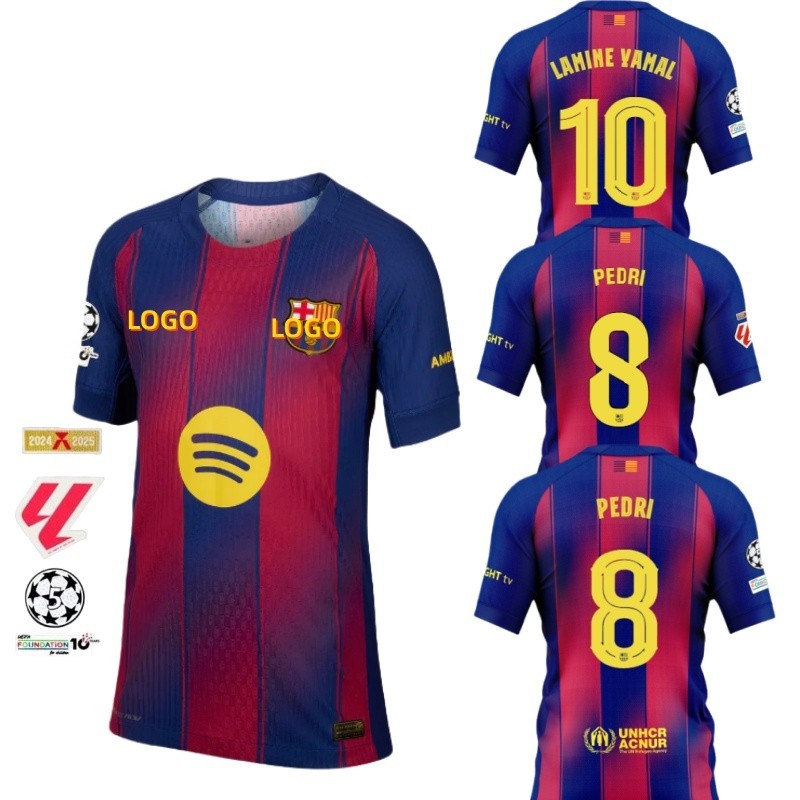 Áo thun bóng đá nam tay ngắn CLB Barcelona 25/26 số 10 Yamal Lamine