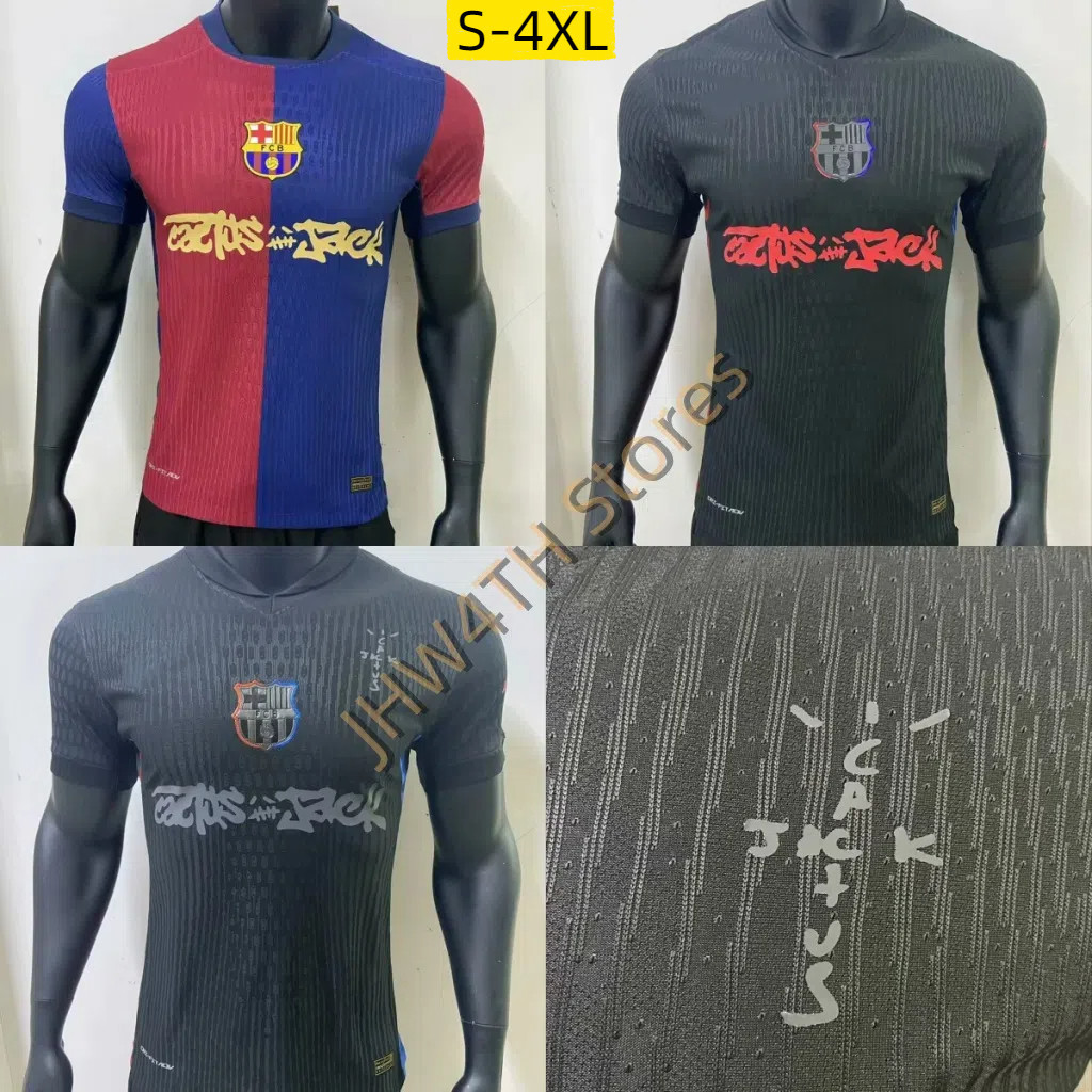 Áo bóng đá kỷ niệm Barcelona Travis Scott Cactus Jack