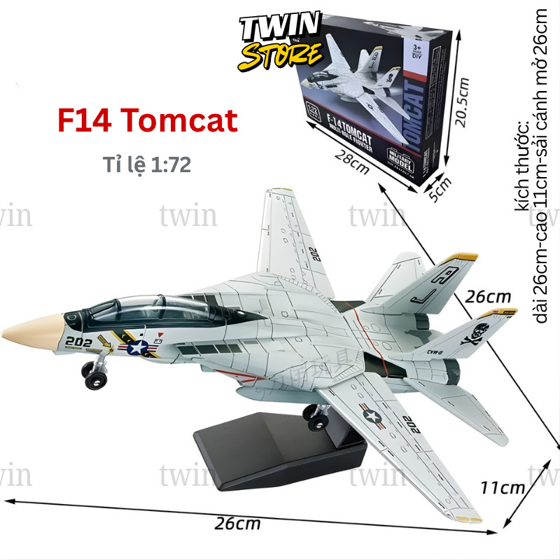 Mô hình Lắp ráp Máy bay F14 Tomcat và Xe tăng Trực thăng Các loại Sưu tầm Quà tặng Trang trí M2 TW