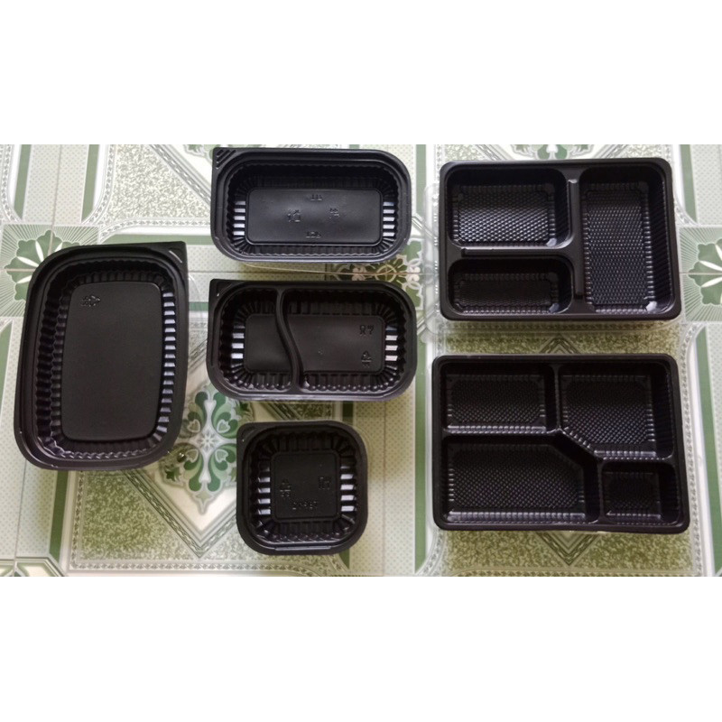 1 Lốc - 50 bộ hộp đế đen + nắp trong , Ht12 ,ht17 , ht17 -2n ,ht203, ht125 khay đen ngăn kèm nắp