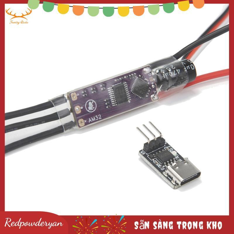 [Hàng có sẵn] AM32 2-4S 40A ESC Bộ điều khiển tốc độ điện tử 32 Bit Hỗ trợ PWM / DSHOT / Sine forRC 