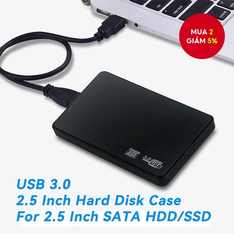 Hộp đựng ổ cứng gắn ngoài 2,5 Inch USB 3.0 sang SATA HDD SSD Vỏ 5Gbps Hộp đựng đĩa ngoài cho PC Laptop