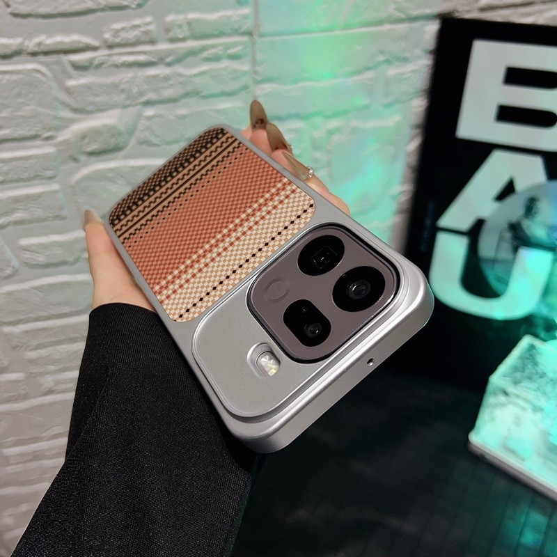 Dành Cho OPPO Find X9 Pro X9 FindX9Pro Ốp Lưng Mỏng & Nhẹ Kevlar Họa Tiết Kim Loại Sơn PC Cứng Từ Đi