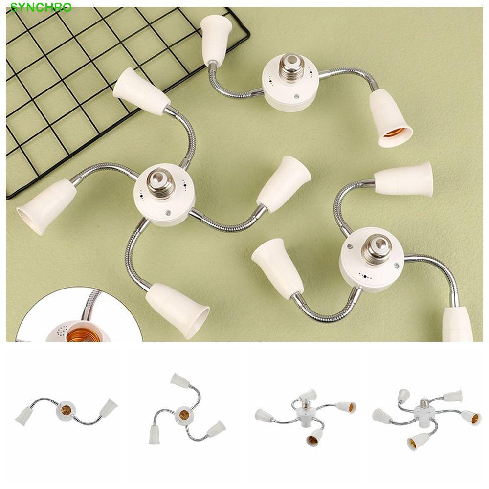 Bộ chia ổ cắm đèn SYNCHRO E27, Bộ chuyển đổi bóng đèn có ống nối dài Bộ chuyển đổi giá đỡ đèn E27, b