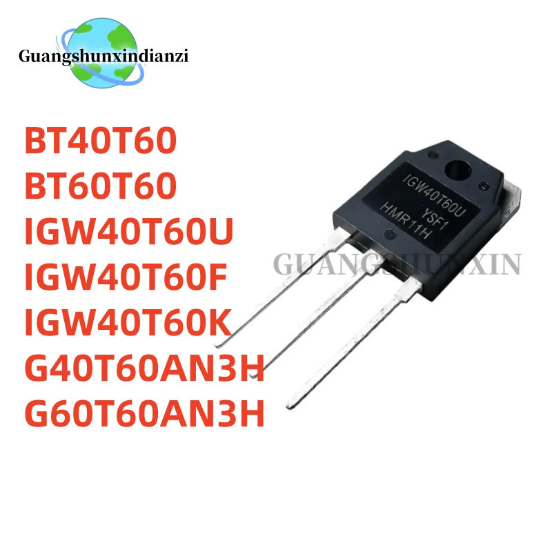 5 CÁI G40T60AN3H G60T60AN3H BT40T60 BT60T60 IGW40T60U IGW40T60F IGW40T60K TO-3P Hiệu Ứng Trường Tran