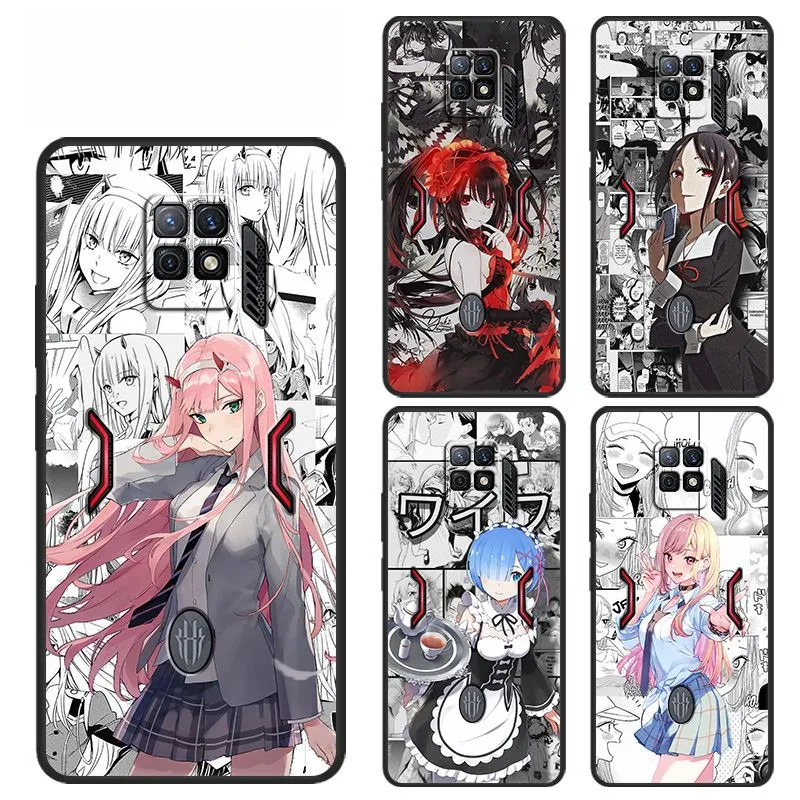 Dành Cho Nubia RedMagic 7S Pro Ốp Lưng Điện Thoại NX709S Mềm Anime Rem Dress-Up Búp Bê Kaguya 02 Chố