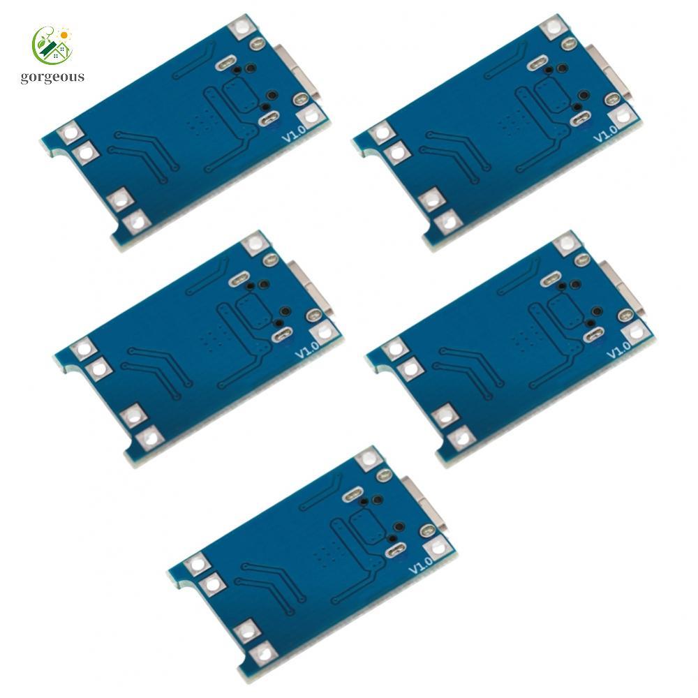 ⭐GROUS⭐5 Pieces Lithium Battery Charger Board Modules USB 5V 1A with Charging Indicator